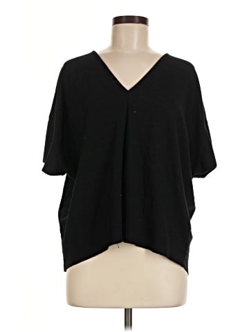 Zara W&B Collection Short Sleeve Blouse (view 1)