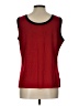 misook 100% Acrylic Red Sleeveless Top Size L - photo 2