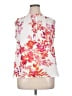 Worthington 100% Polyester Floral White Sleeveless Blouse Size XL (petite) - photo 1