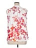 Worthington 100% Polyester Floral White Sleeveless Blouse Size XL (petite) - photo 2