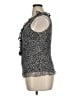 ICE 100% Silk Multi Color Black Sleeveless Silk Top Size 1X - photo 5