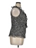 ICE 100% Silk Multi Color Black Sleeveless Silk Top Size 1X - photo 4