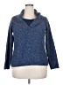 Charter Club Tweed Blue Pullover Sweater Size 2X - photo 1