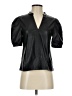 Steve Madden 100% Polyurethane Black Short Sleeve Blouse Size XS - photo 1