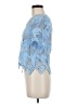 JOA Blue Short Sleeve Blouse Size M - photo 5
