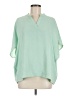 Andree by UNIT 100% Polyester Green 3/4 Sleeve Blouse Size M - photo 1
