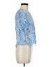 JOA Blue Short Sleeve Blouse Size M - photo 4