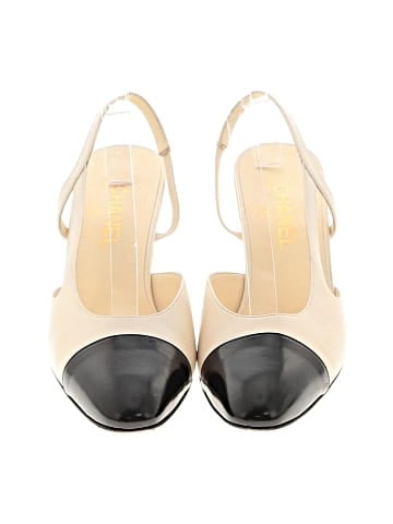 Chanel Cap Toe Slingback Pumps Leather (view 2)