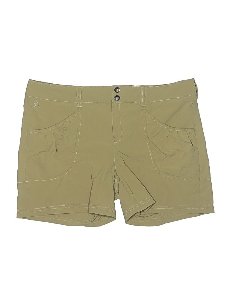 Pre-owned Athleta Khaki Shorts In Tan