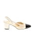 Chanel Color Block Ivory Cap Toe Slingback Pumps Leather Size EU 40 1/2 - photo 1