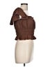 Mi ami 100% Polyester Brown Short Sleeve Top Size L - photo 4