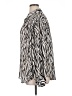 Free People 100% Polyester Animal Print Silver Long Sleeve Blouse Size XL - photo 5
