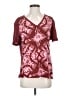 Scotch & Soda Burgundy Short Sleeve Blouse Size S - photo 1