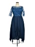 Unbranded 100% Polyester Blue Cocktail Dress Size XXL - photo 1