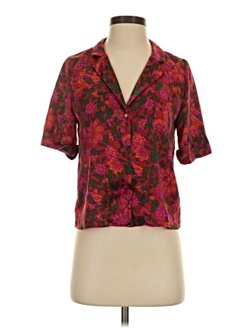 Zara TRF Short Sleeve Blouse (view 1)