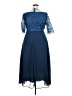 Unbranded 100% Polyester Blue Cocktail Dress Size XXL - photo 2