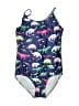 Unbranded Print Blue One Piece Swimsuit Size S (kids) - photo 1
