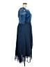 Unbranded 100% Polyester Blue Cocktail Dress Size XXL - photo 4