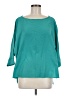 She + Sky 100% Polyester Teal 3/4 Sleeve Blouse Size M - photo 1