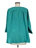 She + Sky 100% Polyester Teal 3/4 Sleeve Blouse Size M - photo 2