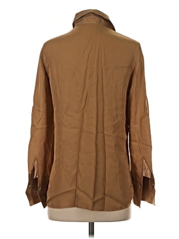 Vince. Long Sleeve Silk Top (view 2)
