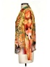NORACORA Floral Orange Long Sleeve Blouse Size S - photo 5