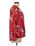 Kut from the Kloth 100% Polyester Red Long Sleeve Blouse Size Lg Petite - photo 4