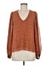 ASTR The Label 100% Polyester Orange Long Sleeve Blouse Size M - photo 1