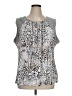 Calvin Klein Gray Sleeveless Blouse Size 1X (estimated) - photo 1