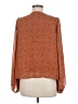ASTR The Label 100% Polyester Orange Long Sleeve Blouse Size M - photo 2