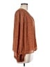 ASTR The Label 100% Polyester Orange Long Sleeve Blouse Size M - photo 4