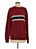 St. John's Bay 100% Cotton Color Block Burgundy Pullover Sweater Size S - photo 1