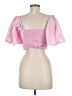 Mable 100% Cotton Pink Short Sleeve Blouse Size M - photo 2