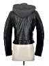 Marc New York Andrew Marc 100% Leather Metallic Black Jacket Size S - photo 2
