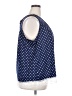 Suzanne Betro Blue Sleeveless Top Size 2X - photo 4