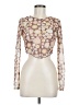 Le Lis Brown Long Sleeve Top Size M - photo 1