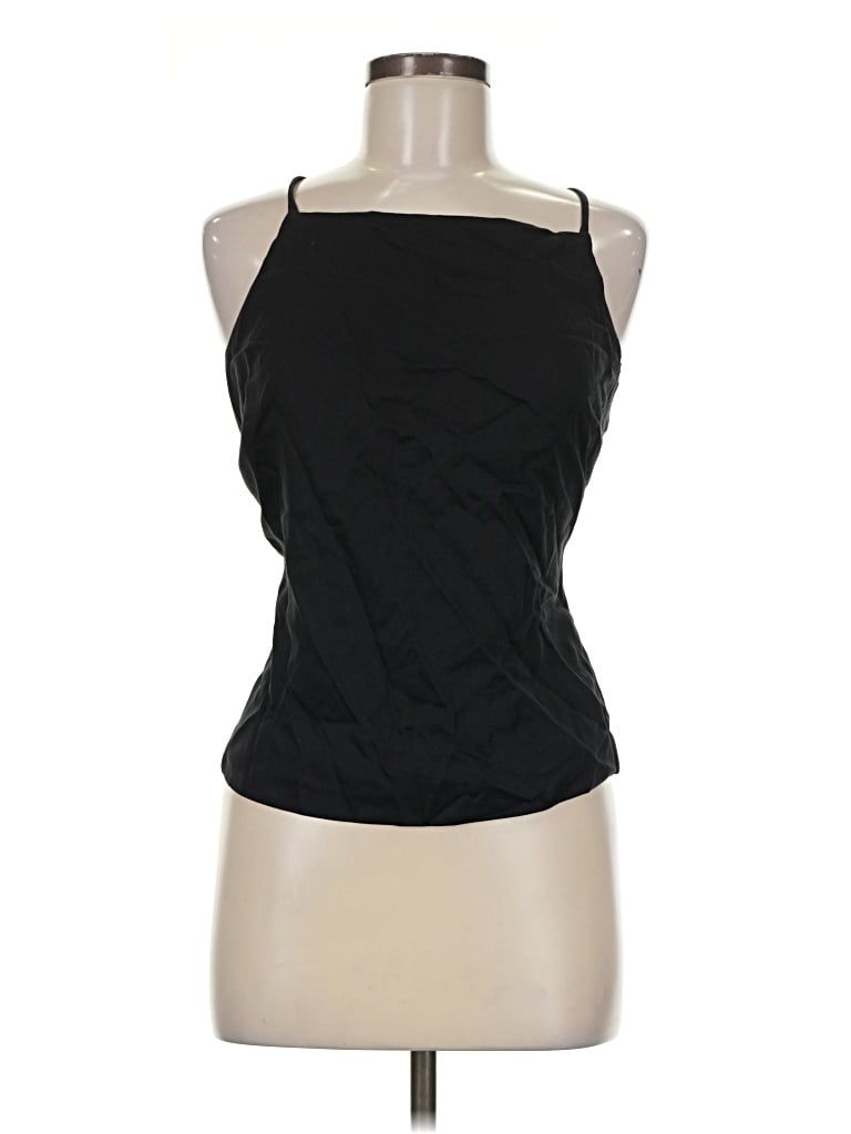 Pre-owned Sunday In Brooklyn Sleeveless Top Black Halter Neckline Tops