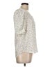 Pleione 100% Polyester Stars Ivory Short Sleeve Blouse Size L - photo 4