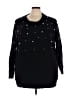 Evans Stars Black Pullover Sweater Size 26 - 28 - photo 1