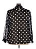 Torrid Polka Dots Black Long Sleeve Blouse Size 3X Plus (3) - photo 2