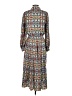 Tory Burch 100% Polyester Print Gray Casual Dress Size 4 - photo 2