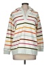 Lands' End Stripes White Pullover Sweater Size M (petite) - photo 1