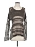 Helmut Lang Metallic Silver Silk Pullover Sweater Size P (petite) - photo 1