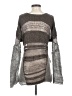 Helmut Lang Metallic Silver Silk Pullover Sweater Size P (petite) - photo 2