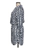 Splendid 100% Rayon Polka Dots Blue Casual Dress Size L - photo 5