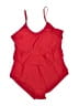 Unbranded Solid Red One Piece Swimsuit Size 2XL - photo 1