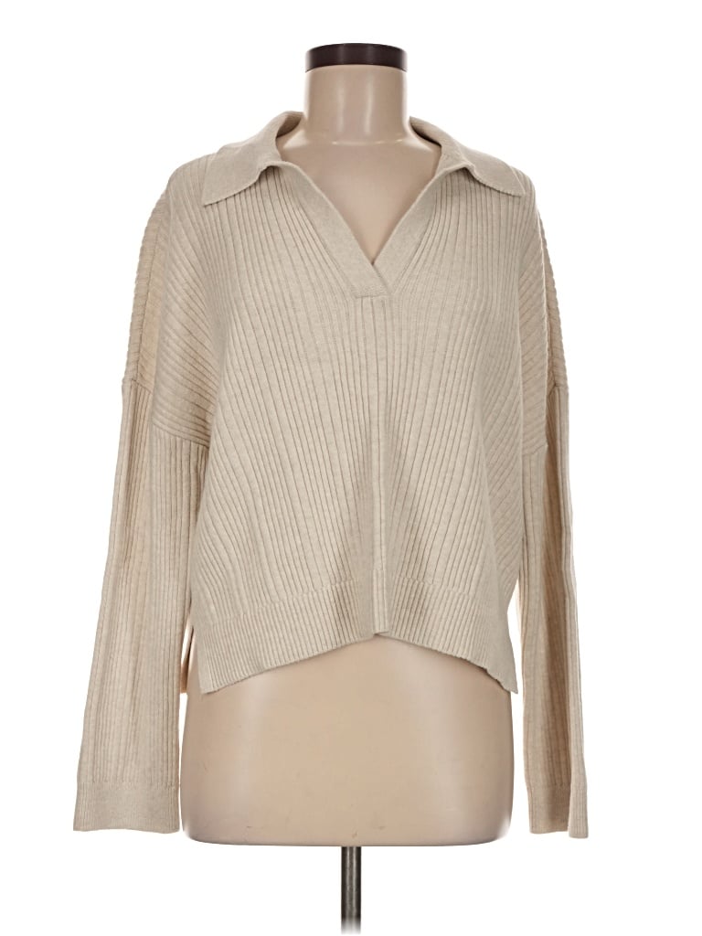 Pre-owned Lou & Grey Pullover Sweater In Tan