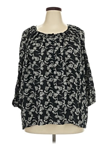 Anne Carson 3/4 Sleeve Blouse (view 1)
