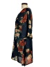 Boohoo 100% Polyester Floral Blue Cocktail Dress Size 10 - photo 5