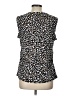 JM Collection Animal Print Black Short Sleeve Blouse Size L - photo 2